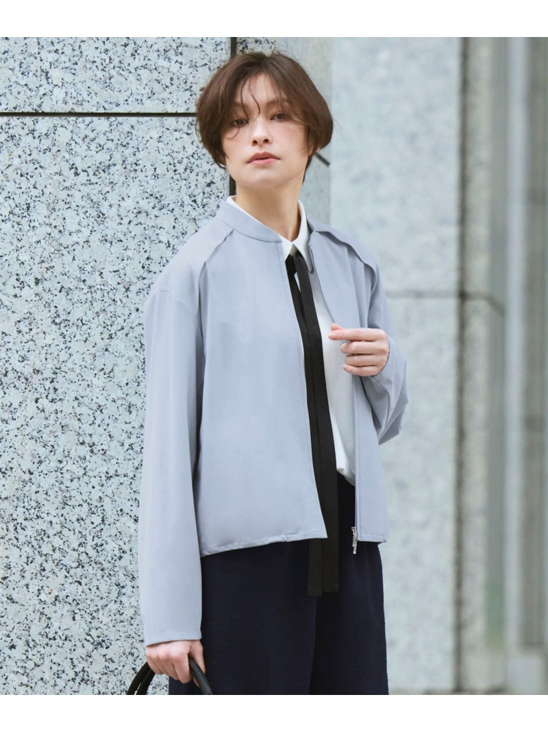 【SALE／20%OFF】アトラストリコット ジップアップブルゾン ICB L アイシービー ジャケット・アウター ブルゾン・ジャンパー ネイビー ブルー【RBA_E】【送料無料】[ Fashion]｜ICB