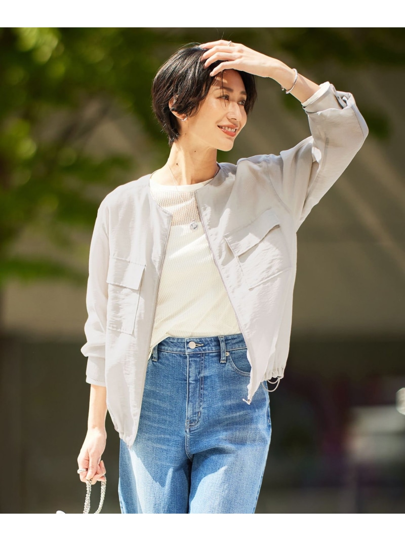 新品 未使用】ICB (アイシービー)【洗える】ブルゾン 大きいサイズ