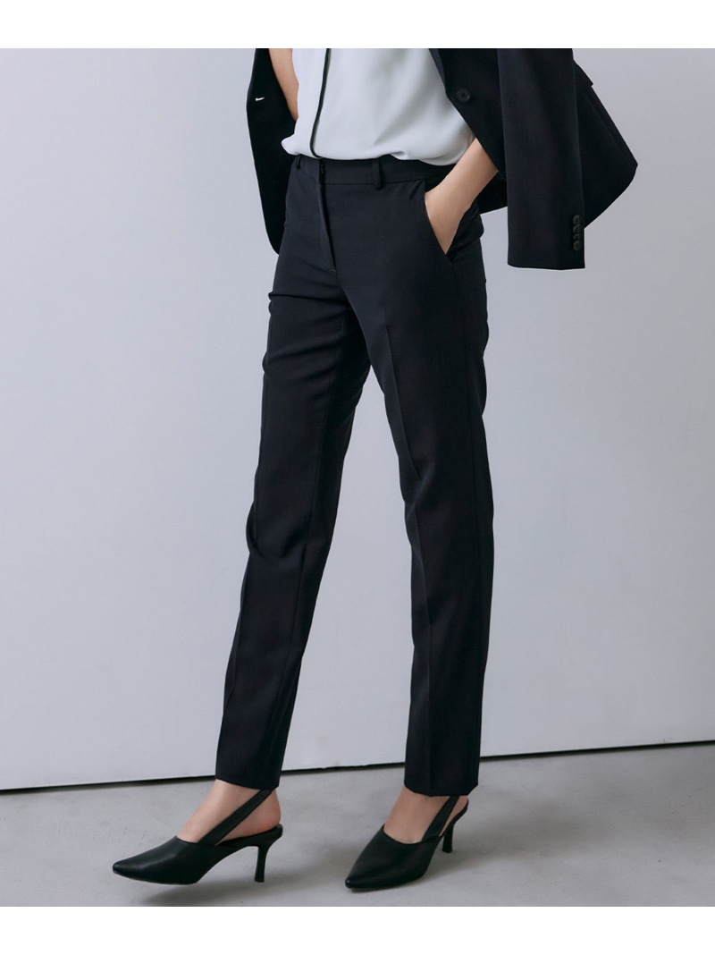 【接触冷感・防シワ・速乾・洗える】レーヨンライクトロ スティックパンツ ICB L アイシービー パンツ その他のパンツ ネイビー【送料無料】[ Fashion]