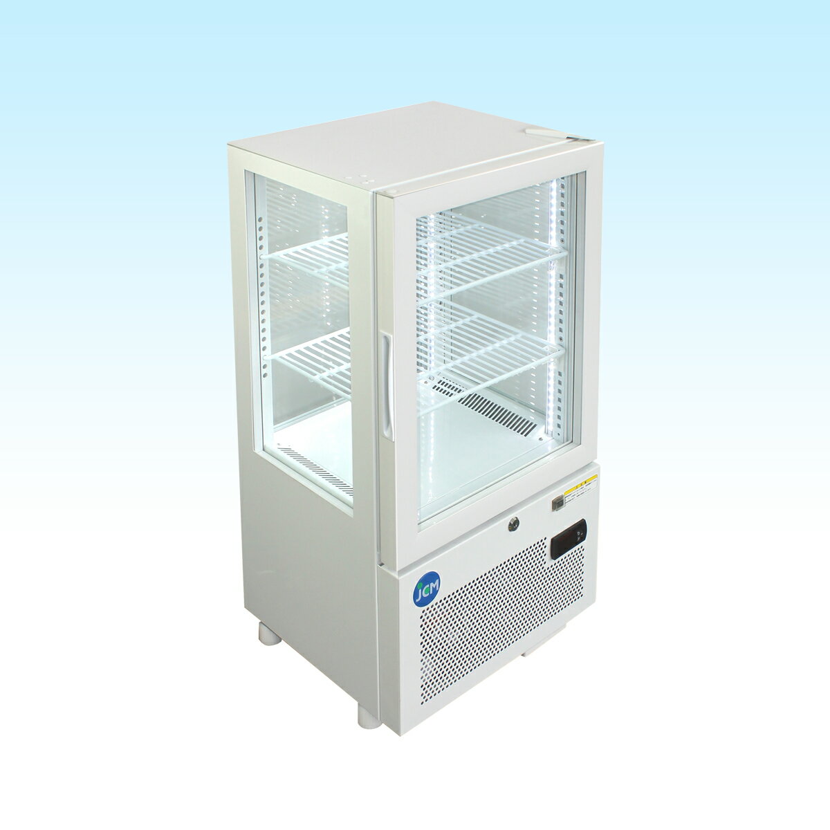 【楽天市場】JCM社製 業務用 保冷庫 冷蔵庫 4面 56L 冷蔵ショーケースJCMS58 新品：いろコレ