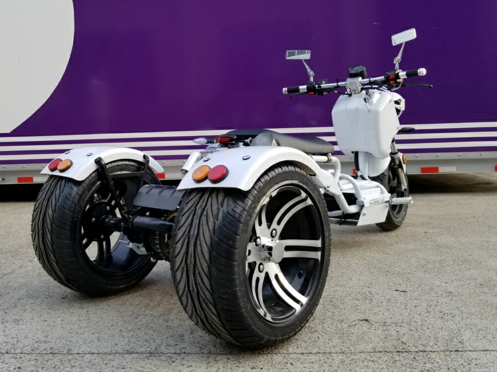 楽天市場 新商品150ccカスタムズーマートライクローダウン仕様キット商品 三輪バイク公道走行高速可ロングホイールベースローダウンシートフレーム 西濃運輸支店止発送即納品 Icebear