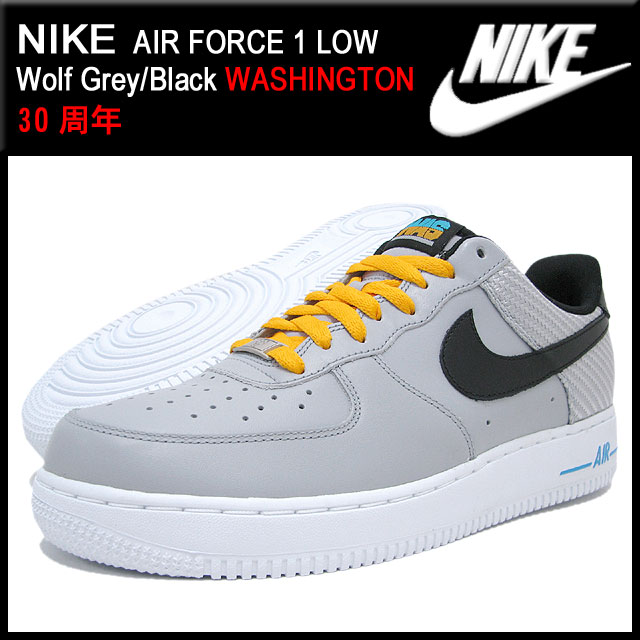 Nike NIKE sneakers air force 1 Lo Wolf GreyBlack Washington limited edition men's (men's) (nike AIR FORCE 1 LOW WASHINGTON 30 anniversary 488298 014) Nike NIKE sneakers air force 1 Lo Wolf GreyBlack Washington limited edition men's (men's) (nike AIR FORCE 1 LOW WASHINGTON 30 anniversary 488298 014)