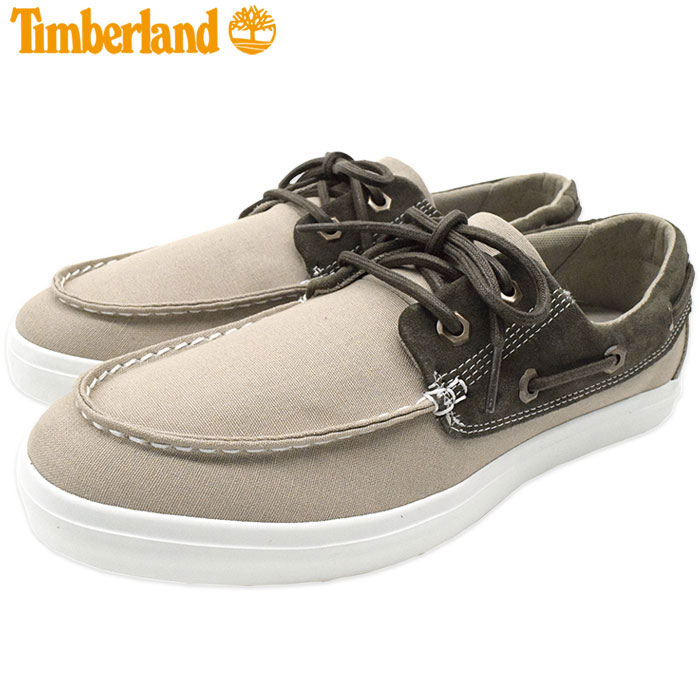 timberland canvas boat shoes