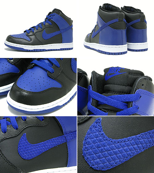 【楽天市場】ナイキ NIKE スニーカー ダンク ハイ 08 LE Black/Old Royal/White ICONS メンズ(男性用