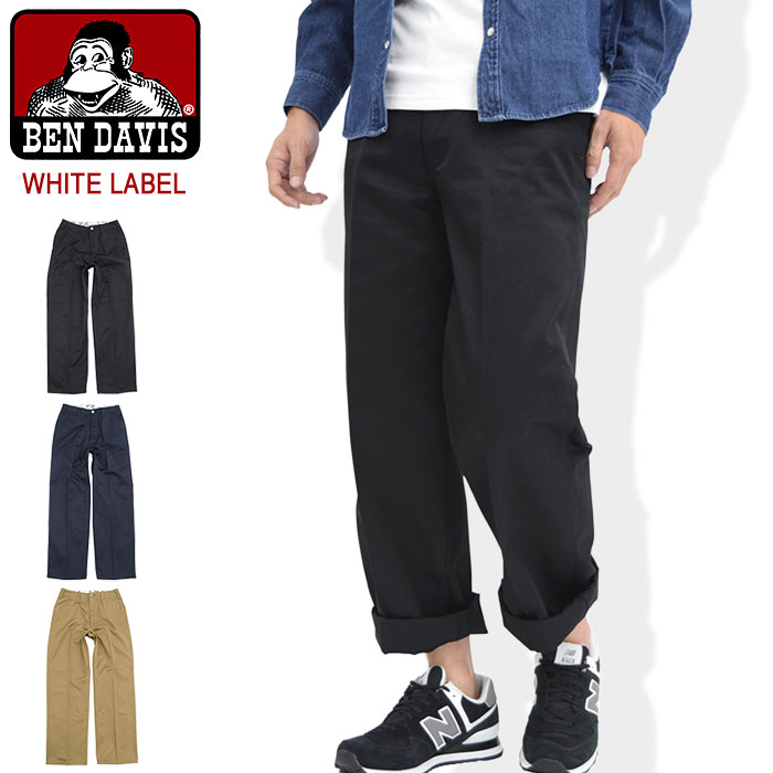 【楽天市場】ベンデイビス BEN DAVIS パンツ メンズ 男性用 TC チノ ワイド ホワイトレーベル ( BENDAVIS BDW
