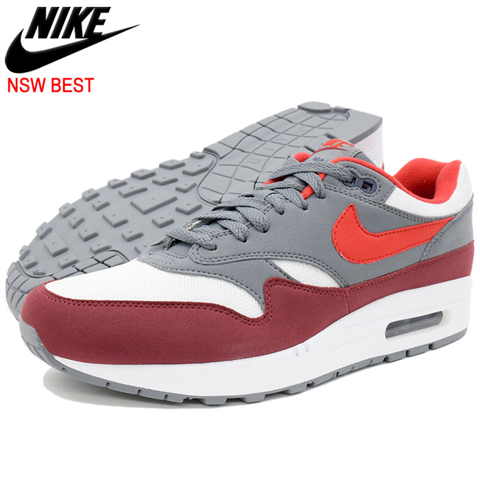 Air Max 1 WhiteUniversity RedCool Grey limited for the Nike NIKE sneakers men man (nike AIR MAX 1 NSW BEST Air Max 1 white white SNEAKER MENS, shoes Best Shoes on in 2019 | Nike air max white, Nike air max