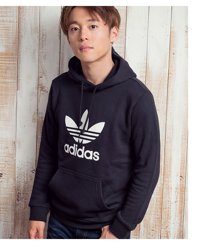 アディダス adidas パーカー プルオーバー メンズ トレフォイル