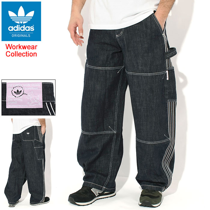 アディダス adidas パンツ メンズ デニム ワーク オリジナルス ( adidas Denim Work Pant Originals Workwear Collection ワークパンツ デニムパンツ ボトムス メンズ 男性用 KG6450 ) ice field icefield