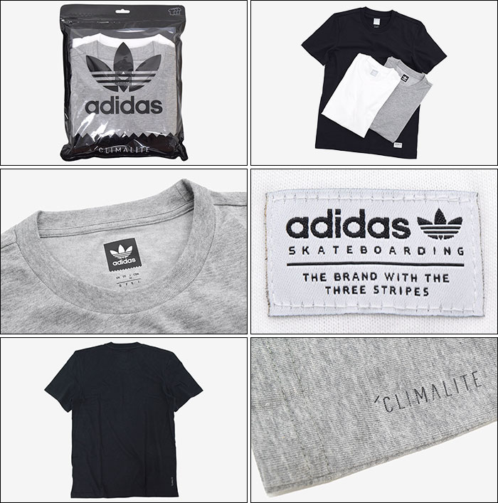 adidas skateboarding t shirt 3 pack