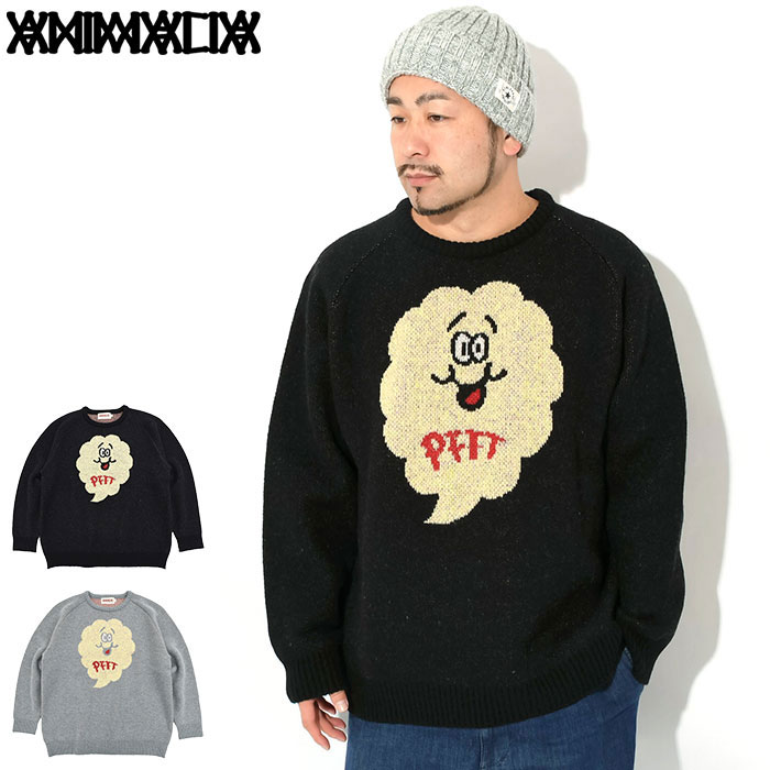 アニマリア ANIMALIA セーター メンズ フート クルー ニット ( animalia Pfft Crew Knit Sweater クルーネック トップス AN24A-KN01 ) ice field icefield