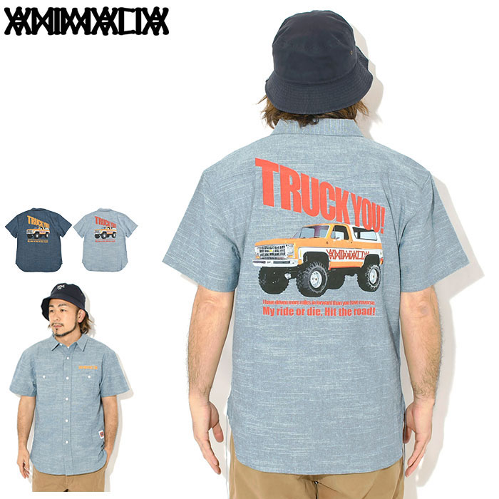 アニマリア ANIMALIA シャツ 半袖 メンズ トラック ユー ダンガリーズ ( animalia Truck You Dungarees S/S Shirt カジュアルシャツ トップス AN26SU-SH03 )｜ice field（アイスフィールド）