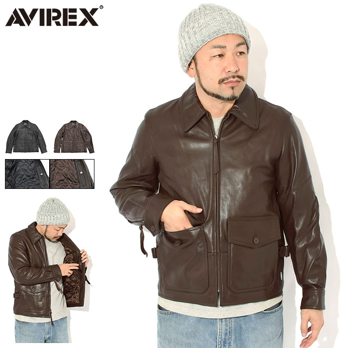 楽天市場】AVIREX アヴィレックス レザー ジャケット ダブル