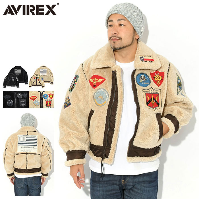 【ポイント10倍】アビレックス AVIREX ジャケット メンズ トップガン レトロ ボア B-3 ( AVIREX Topgun Retro Boa B-3 JKT フライトジャケット フリースジャケット FLEECE JACKET アウター アヴィレックス 7835952038 6112177 )