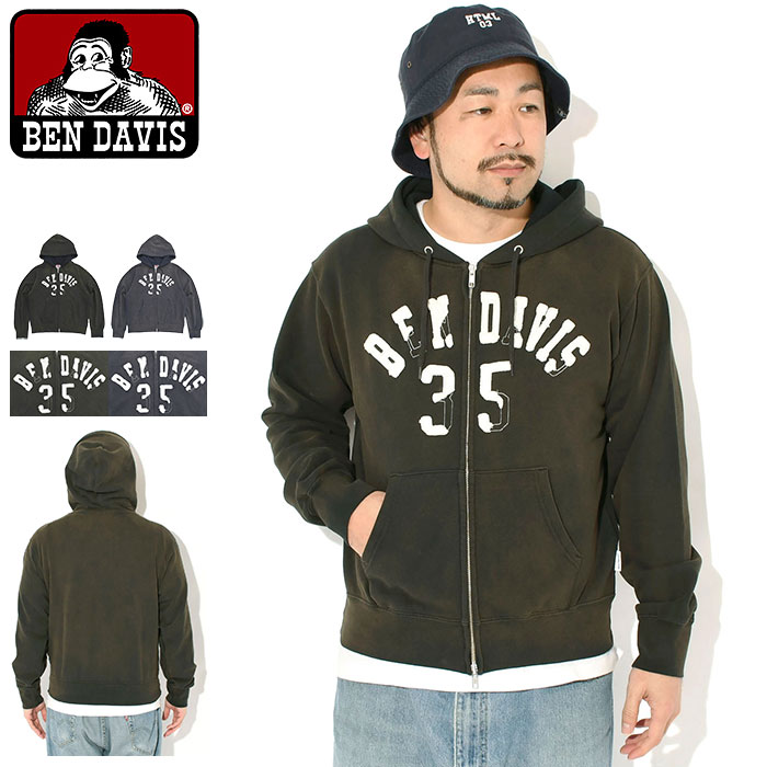楽天市場】ベンデイビス BEN DAVIS パーカー ジップアップ メンズ