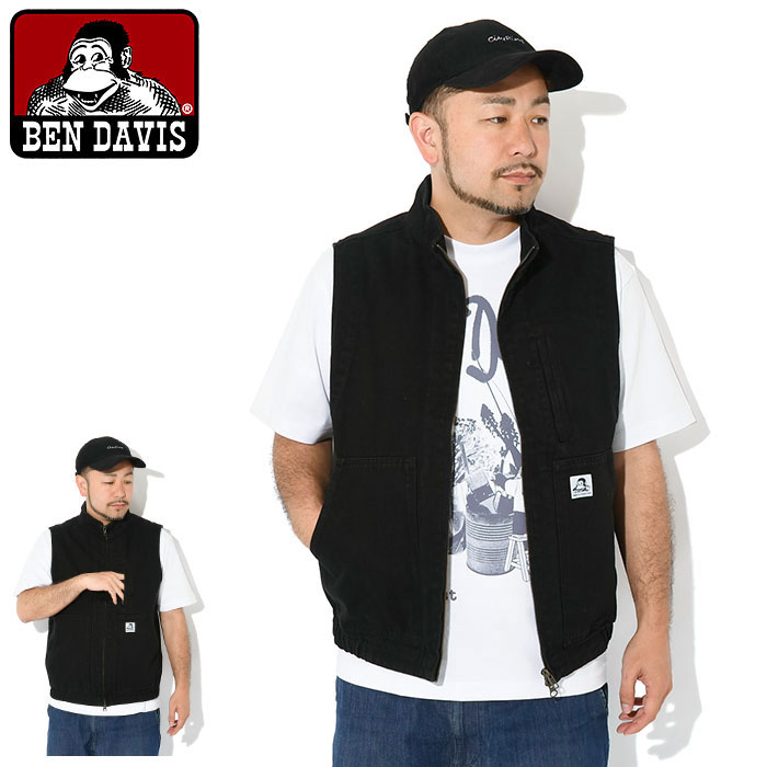 ベンデイビス BEN DAVIS ジャケット メンズ スタンド ジップ ベスト ( BENDAVIS T-25580064 Stand Zip Vest JACKET アウター ベン デイビス ベン・デイビス ベンデービス )