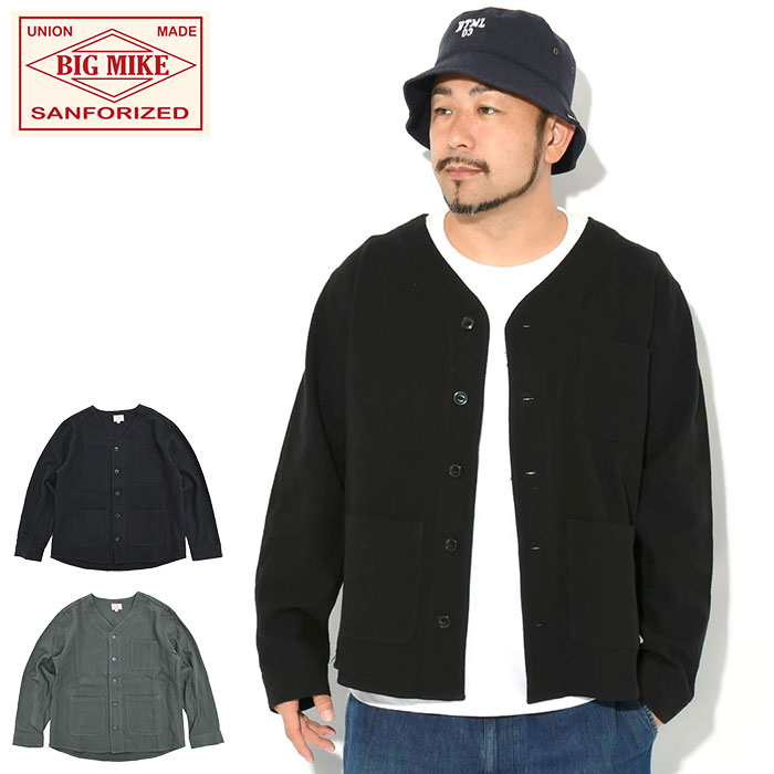 ビッグマイク BIG MIKE カーディガン メンズ ヘビー フランネル ( BIG MIKE Heavy Flannel Cardigan トップス BIGMIKE ビッグ マイク アメカジ 102536250 ) ice field icefield
