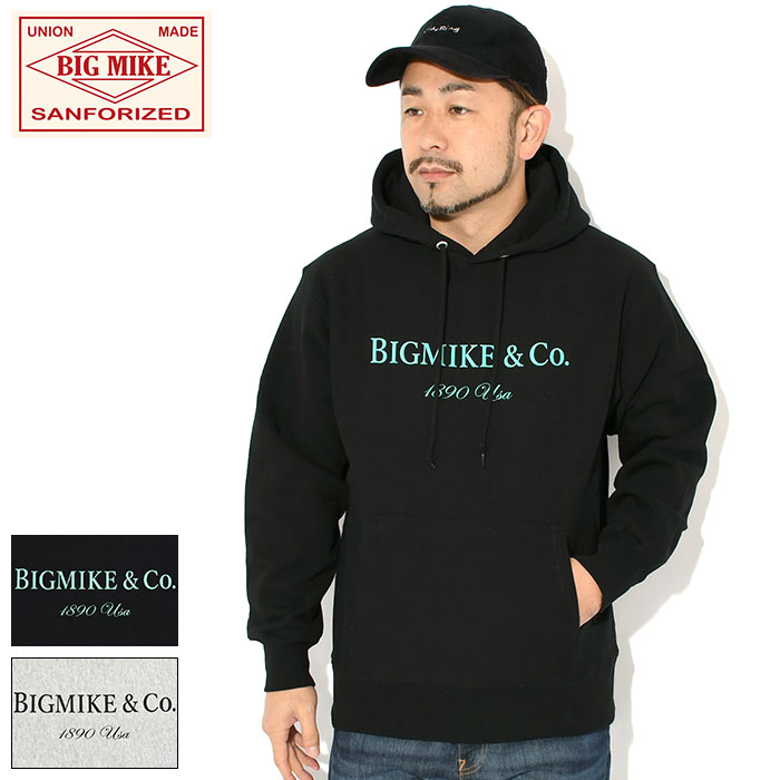 ビッグマイク BIG MIKE パーカー プルオーバー メンズ ラグジュアリー ロゴ ( BIG MIKE Luxury Logo Pullover Hoodie 保温 暖かい あったか 裏起毛 フード フーディ スウェット Pull Over Hoody Parker トップス メンズ 男性用 BIGMIKE ビッグ マイク アメカジ 102538971 )
