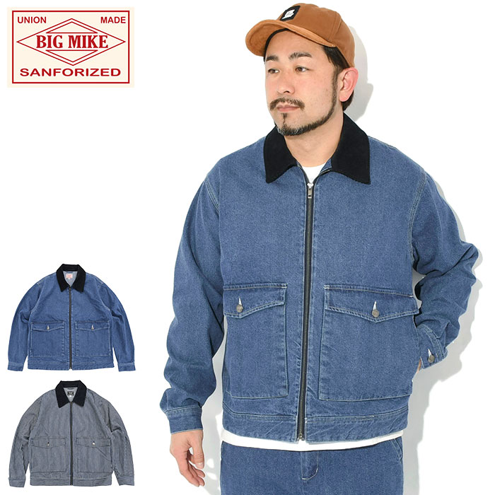 ビッグマイク BIG MIKE ジャケット メンズ デニム トラッカー ( Denim Trucker JKT デニムジャケット ワークジャケット JACKET アウター ジャンパー・ブルゾン メンズ 男性用 BIGMIKE ビッグ マイク アメカジ 102616200 )|ice field(アイスフィールド)