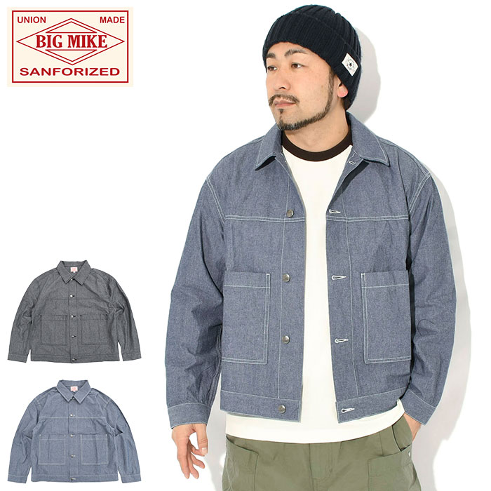 ビッグマイク BIG MIKE ジャケット メンズ シャンブレー ショート ( BIG MIKE Chambray Short JKT JACKET アウター ジャンパー・ブルゾン メンズ 男性用 BIGMIKE ビッグ マイク アメカジ 102616400 ) 10,868円