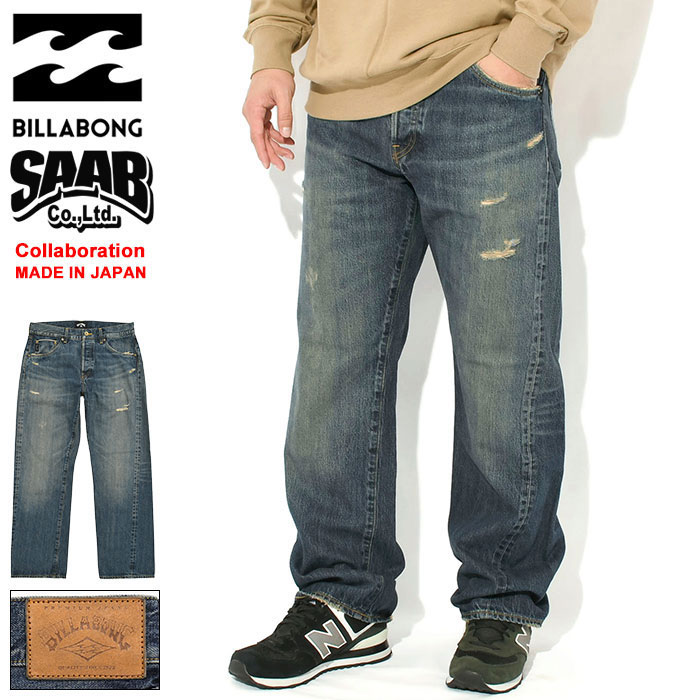 ビラボン BILLABONG パンツ メンズ サーブ ショウナン ジーンズ デニム コラボ ( BILLABONG×SAAB Shonan Jeans Denim Pant MADE IN JAPAN 日本製 セルビッジ 赤耳 デニムパンツ ジーンズ ジーパン Gパン ボトムス BF012708 )