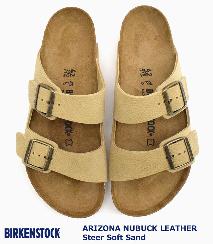 12月スーパーsale 15 Off ビルケンシュトック Birkenstock サンダル メンズ 男性用 アリゾナ ヌバック レザー Steer Soft Sand Birkenstock Arizona Nubuck Leather 幅広 ノーマル レギュラー Sandal Mens 靴 シューズ Shoes Ice Field Icefield Ice