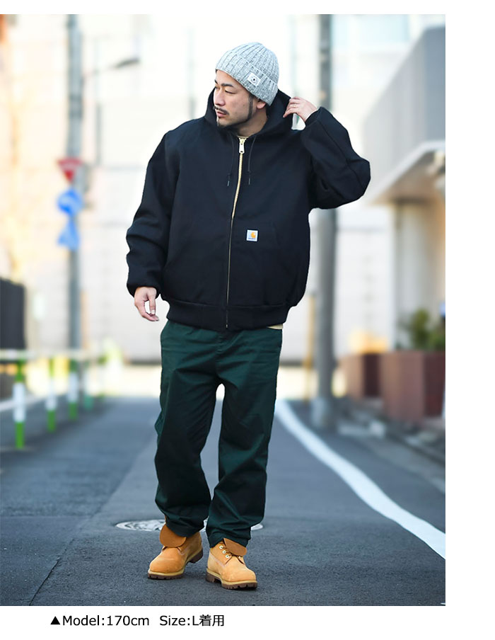 Carhartt ブラック ルーズフィット ジャケット L Carhartt Men's Super