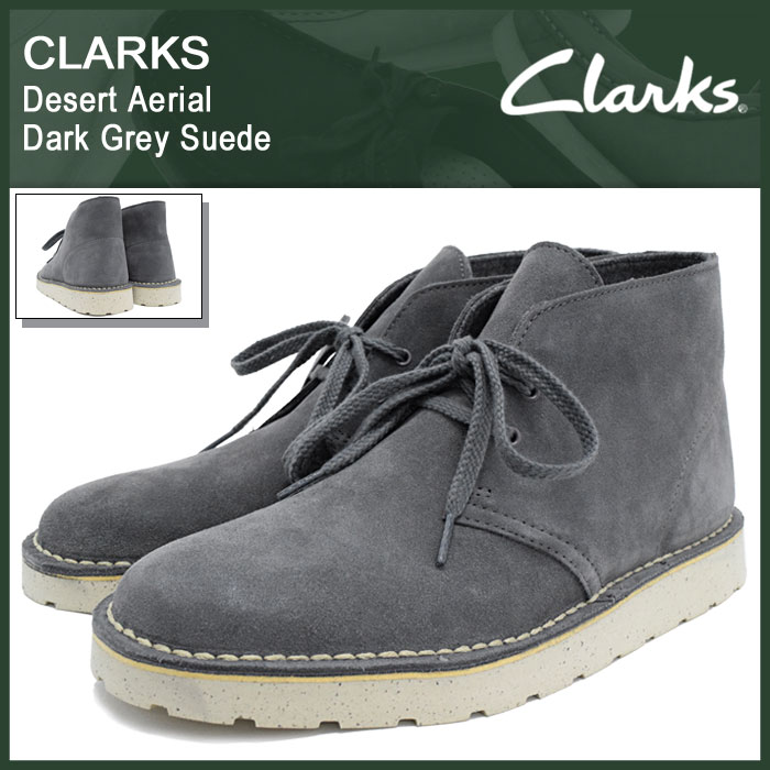 clarks mens grey boots