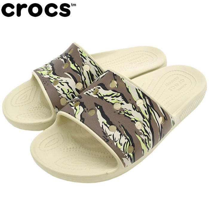 クロックス crocs サンダル メンズ 男性用 クラシック クロックス プリンテッド カモ スライド ( crocs CLASSIC CROCS PRINTED CAMO SLIDE シャワーサンダル スポーツサンダル SANDAL MENS・靴 シューズ SHOES 207280 )画像