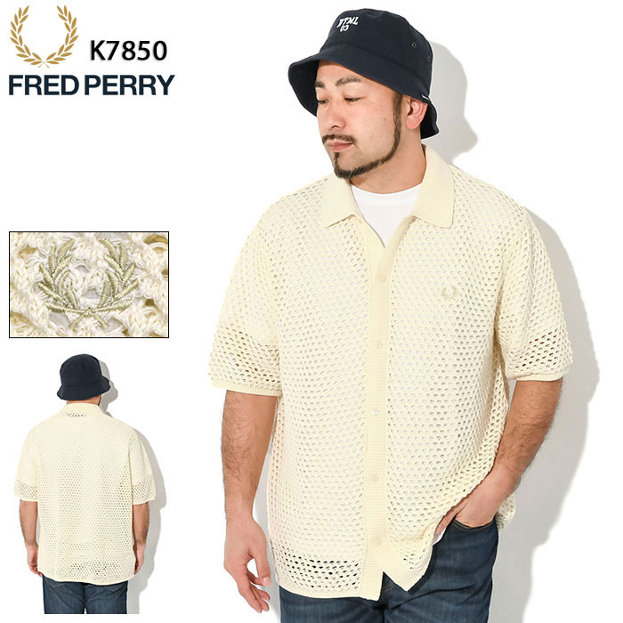 フレッドペリー Lace Button Through Shirt クロッシェ Fred Perry Lace button through shirt | ITeSHOP