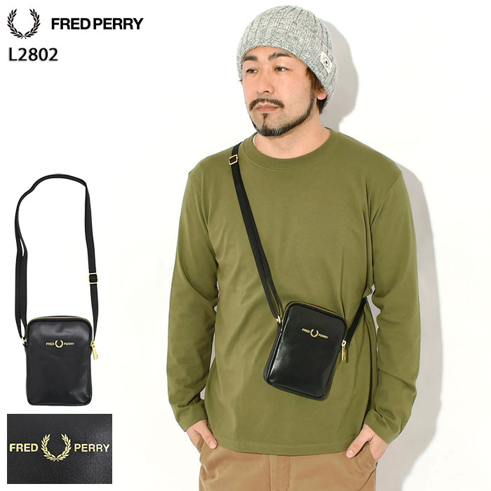 フレッドペリー FRED PERRY ショルダーバッグ スムース レザー スモール サイド バッグ ( FREDPERRY L2802 Smooth Leather Small Side Bag 本革 メンズ レディース ユニセックス 男女兼用 フレッド ペリー フレッド・ペリー ) 14,212円