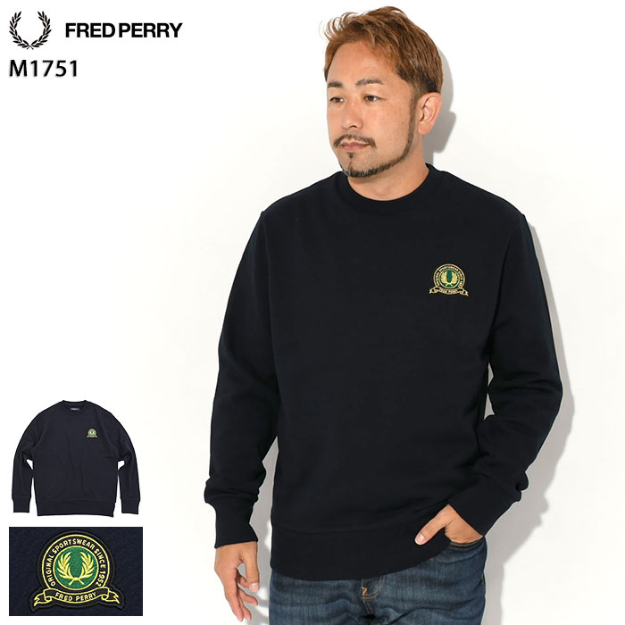 フレッドペリー FRED PERRY トレーナー メンズ テニス バッジ クルー スウェット ( FREDPERRY M1751 Tennis Badge Crew Sweat スエット トレナー トレイナー トップス フレッド ペリー フレッド・ペリー )