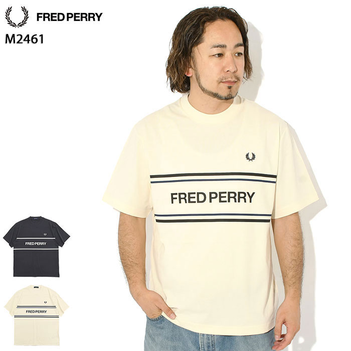 フレッドペリー FRED PERRY Tシャツ 半袖 メンズ フレッドペリー グラフィック ( FREDPERRY M2461 Fred Perry Graphic S/S Tee ティーシャツ T-SHIRTS カットソー トップス フレッド ペリー フレッド・ペリー )[M便 1/1] ice field icefield｜ice field（アイスフィールド）