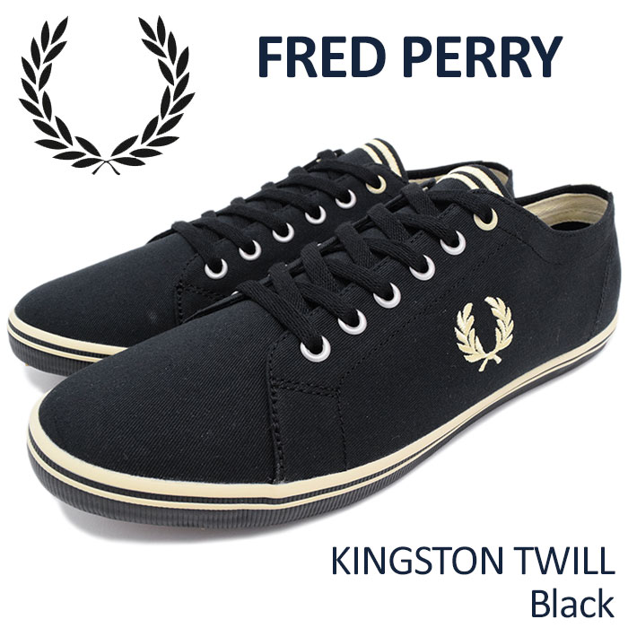 fred perry kingston twill black