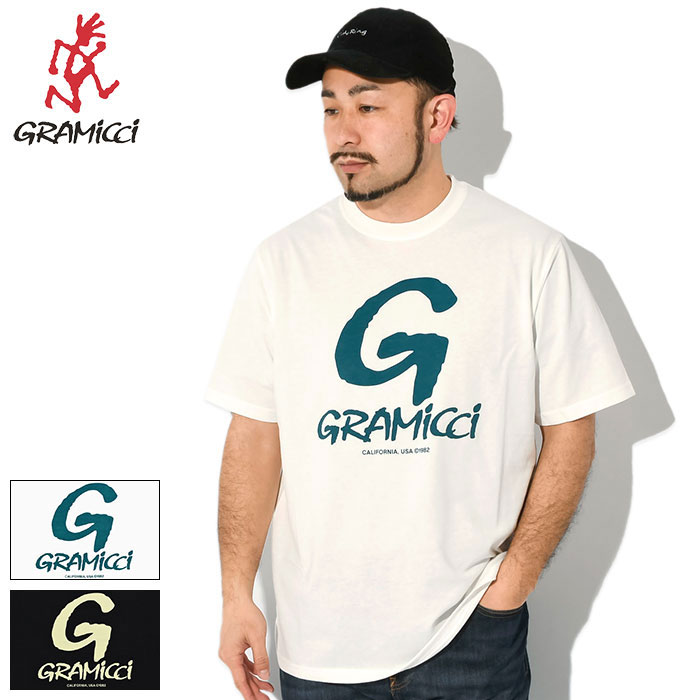 グラミチ（Gramicci）（メンズ、レディース）ロゴ 半袖Tシャツ
