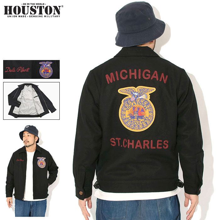 ヒューストン HOUSTON ジャケット メンズ メルトン FFA ( HOUSTON Melton FFA JKT FFAジャケット JACKET アウター ジャンパー・ブルゾン アメカジ 51519 ) ice field icefield
