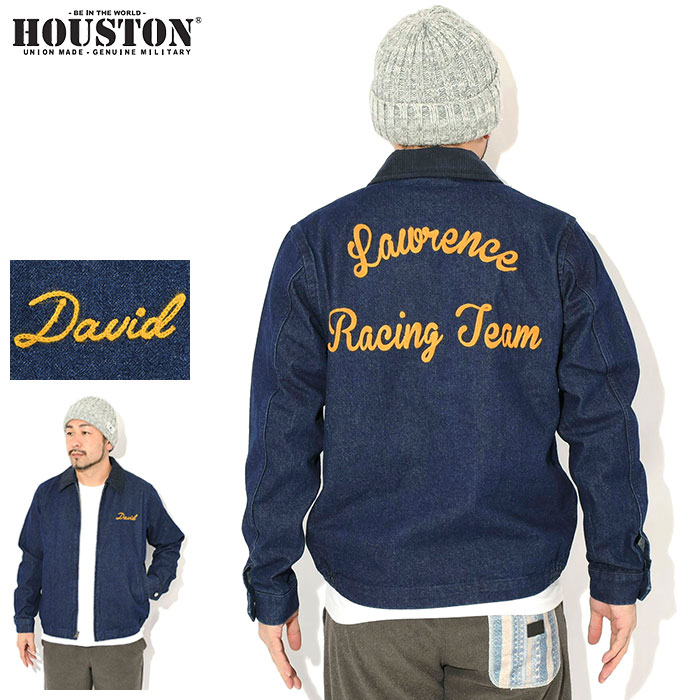 ヒューストン HOUSTON ジャケット メンズ デニム ハリントン ( HOUSTON Denim Harrington JKT ハリントンジャケット JACKET アウター ジャンパー・ブルゾン アメカジ 51563 )