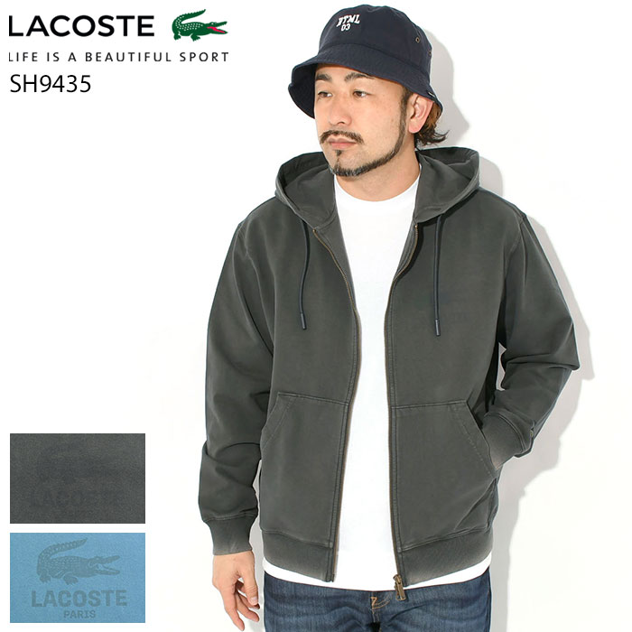ラコステ LACOSTE パーカー ジップアップ メンズ SH9435 フル ジップ フーディー ( lacoste SH9435 Full Zip Hoodieスウェット フード ジップパーカー フルジップ Zip up Hoody Parker トップス SH9435-99 ) ice field icefield
