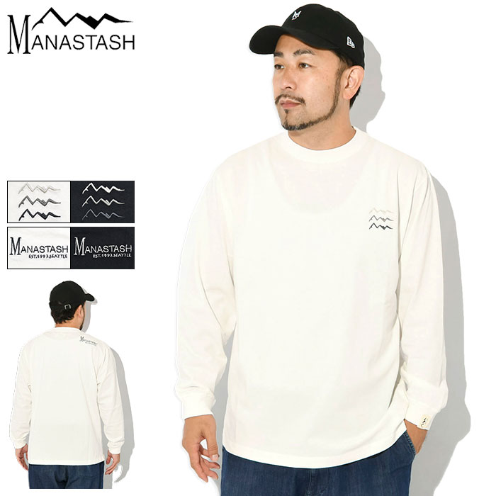 マナスタッシュ MANASTASH ロンT Tシャツ 長袖 メンズ MANA EMB ロゴ ( MANASTASH MANA EMB Logo L/S Tee ティーシャツ T-SHIRTS ロング ロンティー 長袖Tシャツ トップス メンズ 男性用 792-5230017 )[M便 1/1]