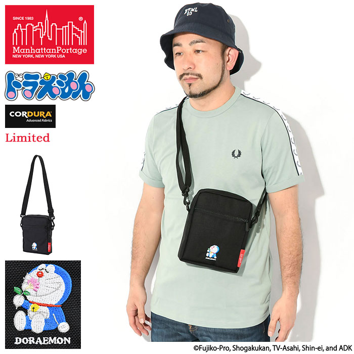 Manhattan Portage ドラえもん バッグ MESSENGER BAG(XXS) FLAP ZIPPER POCKET DORAEMON 25