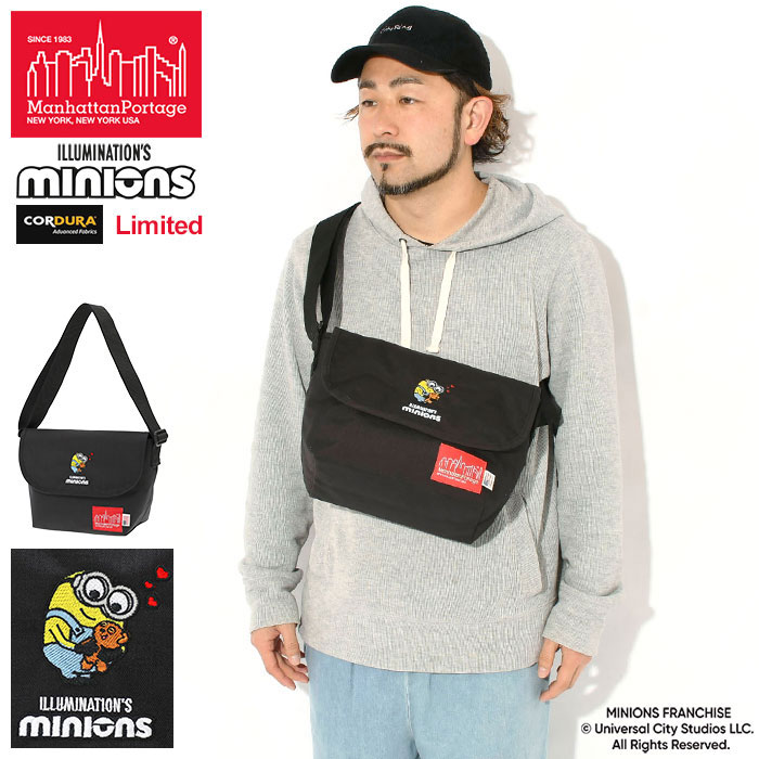 【ポイント10倍】マンハッタンポーテージ Manhattan Portage メッセンジャーバッグ ミニオン ナイロン JR (SM) BP W/DIV MGNT 限定 ( MINIONS Nylon Messenger Bag JR (SM) BP W/DIV MGNT Limited MP1605JRBPDMGNTMNOS メンズ レディース ユニセックス 男女兼用 ) 13,277円