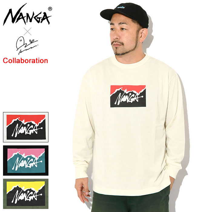 ナンガ NANGA ロンT Tシャツ 長袖 メンズ 神山隆二 コラボ ( NANGA×RYUJI KAMIYAMA L/S Tee ティーシャツ T-SHIRTS カットソー ロング ロンティー 長袖Tシャツ トップス メンズ 男性用 C2530-1L003Z )[M便 1/1]