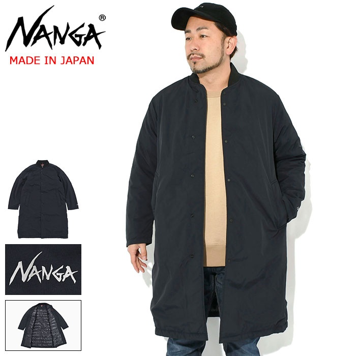 ナンガ NANGA ダウンジャケット メンズ リブ カラー ソフト ダウン コート ( NANGA Rib Collar Soft Down Coat MADE IN JAPAN 日本製 保温 暖かい あったか 防寒 ダウンコート ダウンジャケット JACKET アウター ジャンパー・ブルゾン メンズ 男性用 N2500-0D001A )