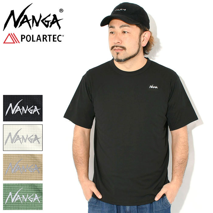 ナンガ NANGA Tシャツ 半袖 メンズ パワー ドライ ( NANGA Power Dry S/S Tee POLARTEC ポーラテック 吸汗速乾 ストレッチ ティーシャツ T-SHIRTS カットソー トップス メンズ 男性用 N2500-1M501E )[M便 1/1] ice field icefield