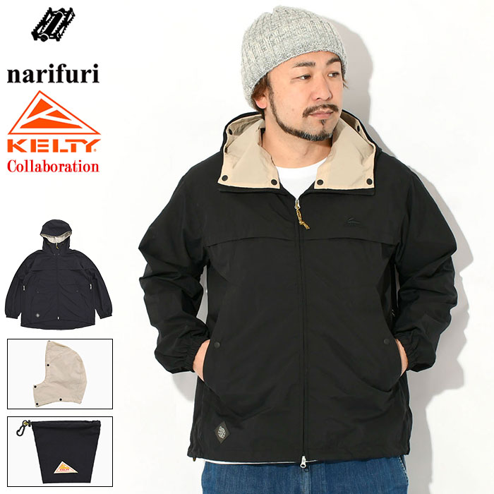 ナリフリ narifuri ジャケット メンズ ケルティ ウィンド ガード ザパタ コラボ ( narifuri×KELTY Wind Guard Zapata JKT JACKET JAKET アウター メンズ 男性用 自転車 サイクル NFKL-01 ) ice field icefield