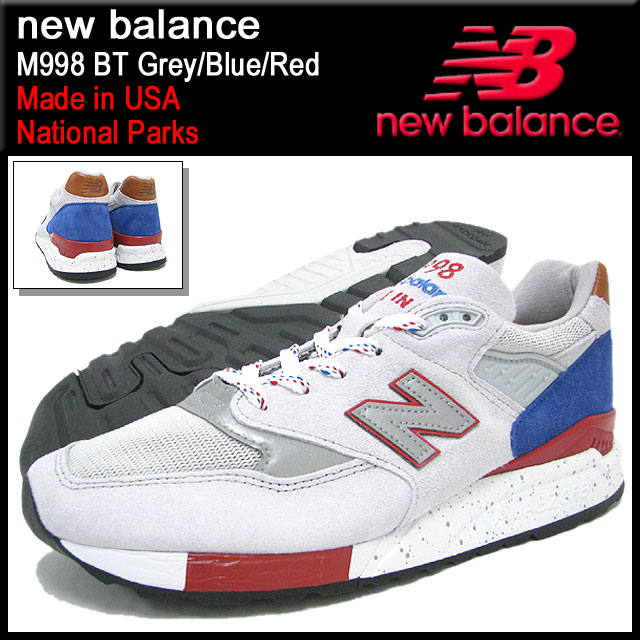 new balance 998 grey blue red