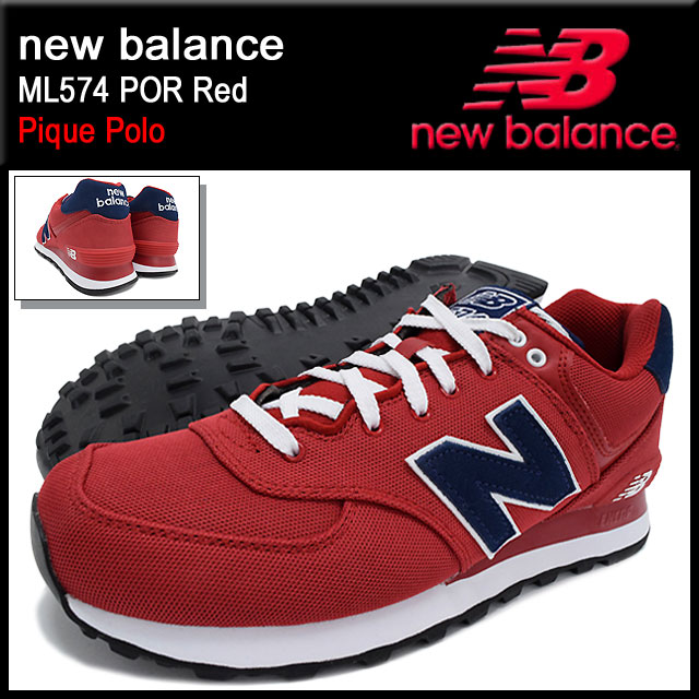 new balance ml574 sneaker red