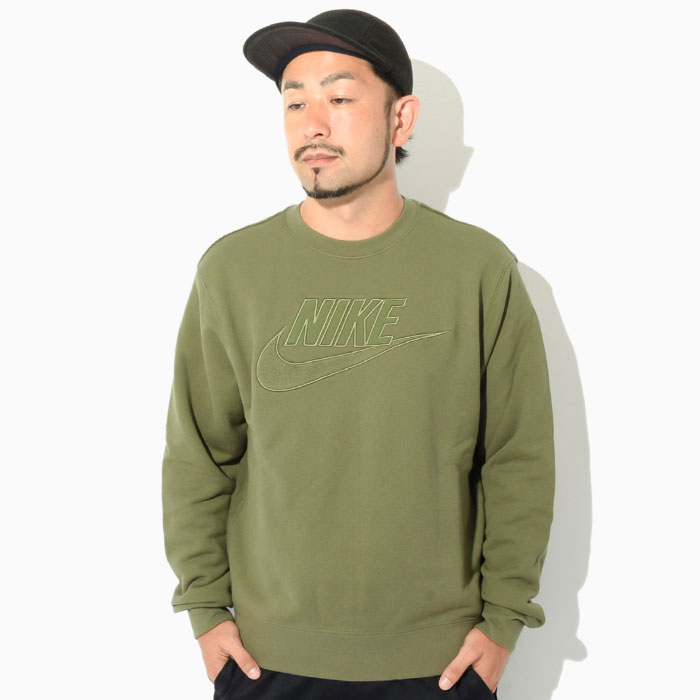 ナイキ NIKE トレーナー メンズ クラブ FT GX クルー スウェット オリーブ ( nike Club FT GX Crew Sweat Olive スエット トレナー トレイナー トップス メンズ・男性用 DQ4584-222 ) ice field icefield