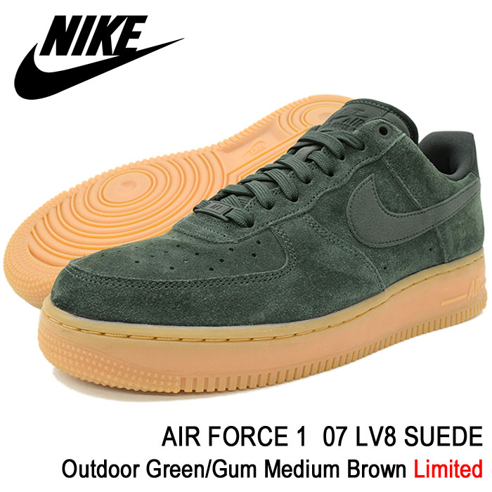 nike air force 1 07 suede green