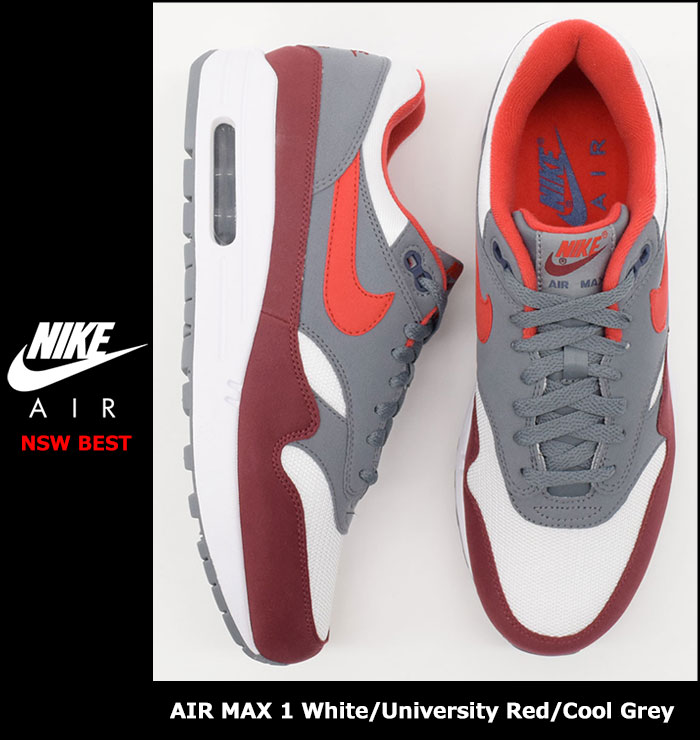 air max 1 university red cool grey air max 1 university red cool grey