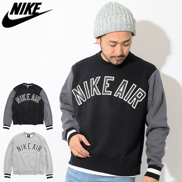 楽天市場 ナイキ Nike トレーナー メンズ ナイキ エア フリース クルー スウェット Nike Nike Air Fleece Crew Sweat スエット トレナー トレイナー トップス メンズ 男性用 Ar13 Ice Field アイスフィールド